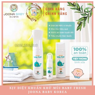 Xịt diệt khuẩn, tiệt trùng, rửa bình sữa baby fresh joona baby chai 55ml - ảnh sản phẩm 2