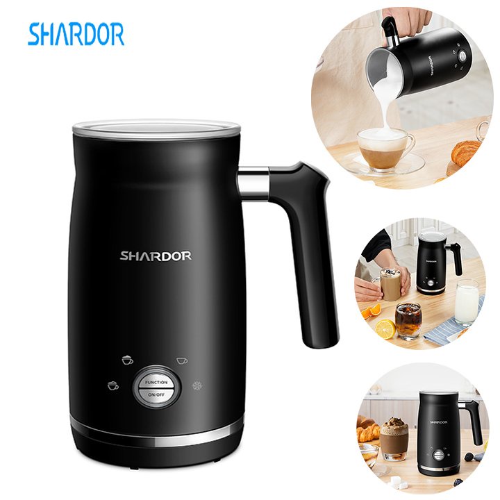 Máy đánh sữa tạo bọt nóng lạnh cao cấp Shardor MK5002-GS - Dung tích: 400ml - Công suất 500W