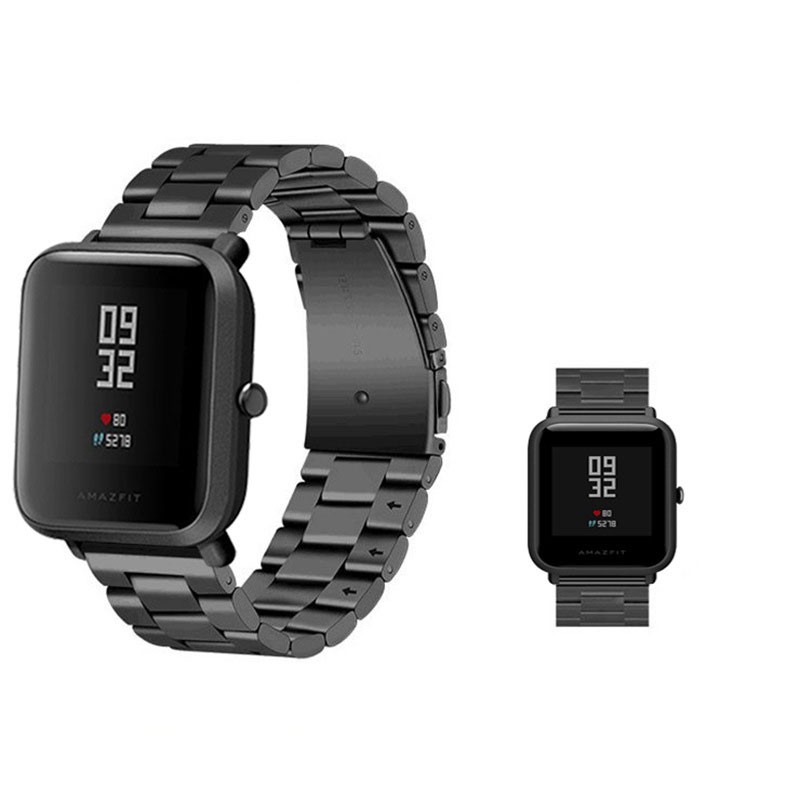 Dây Đeo Thay Thế Chất Liệu Kim Loại Dạng Lưới Có Nam Châm Cho Xiaomi Huami Amazfit Bip Bit Youth 44mm