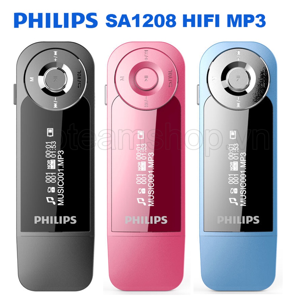 ❤️Vận Chuyển Nhanh Chóng❤️ Philips SA1208 Máy Nghe Nhạc MINI Kiểu Dáng Thể Thao 8GB MP3 Tích Hợp Tai Nghe FM Và MP3