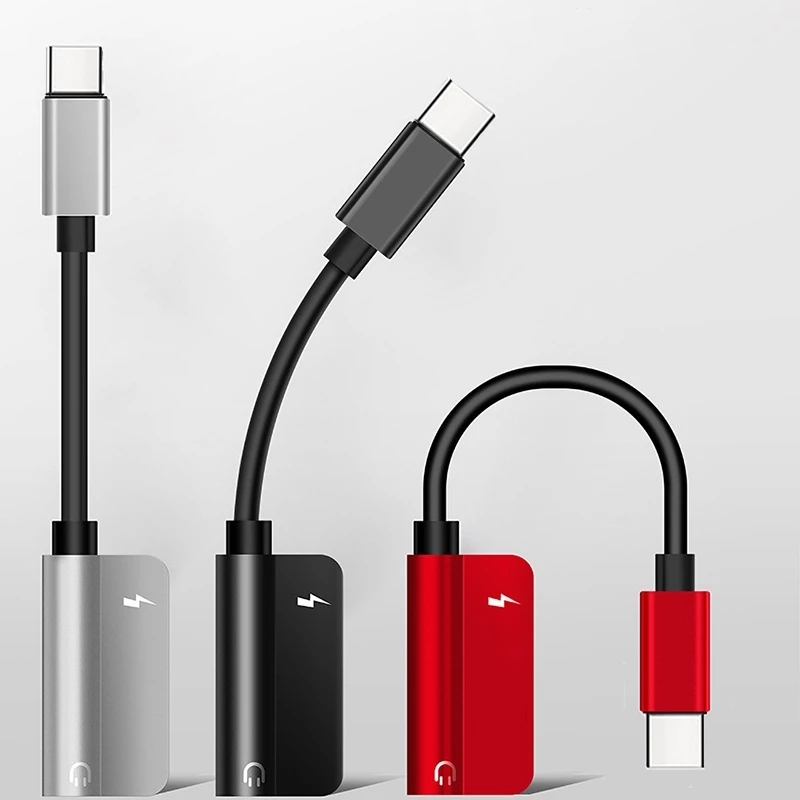 Giắc cắm chuyển đổi tai nghe Type-C sang 3.5 mm/ đầu chia âm thanh / cho tai nghe qua đầu sạc USB-C