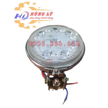 Đèn gầm 8 mắt Trắng tròn inox 9073 phụ tùng ô tô Phụ tùng Hùng Lỳ