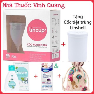 Cốc Nguyệt San Lincup Chính Hãng Nhập Khẩu Mỹ 💖Giá Sỉ 💖 Tặng Nhiều Quà