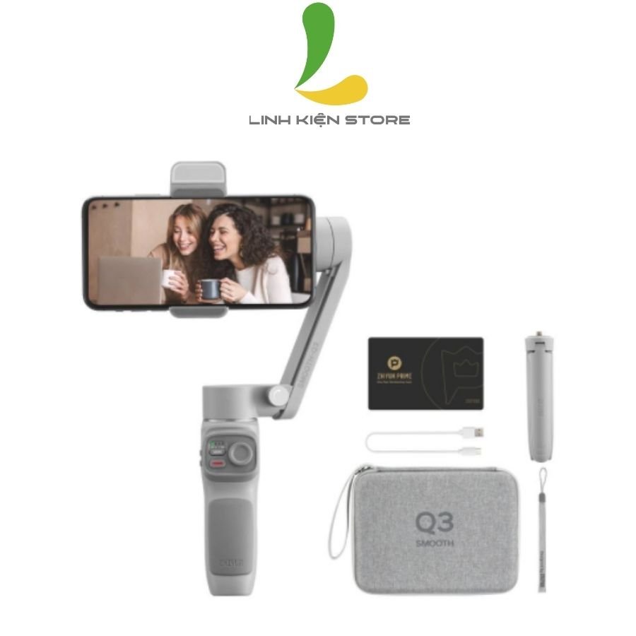 Combo Gimbal Zhiyun Smooth Q3 -  Tay cầm chống rung 3 trục cho điện thoại hỗ trợ cho dân Vlog