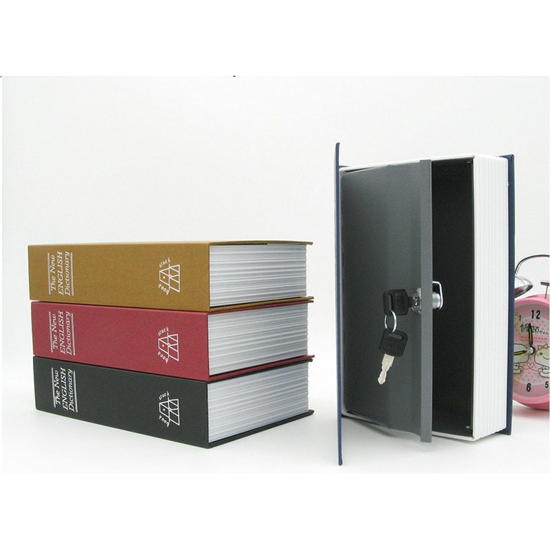 Két sắt an toàn mini ngụy trang cuốn sách từ điển (có đủ size )