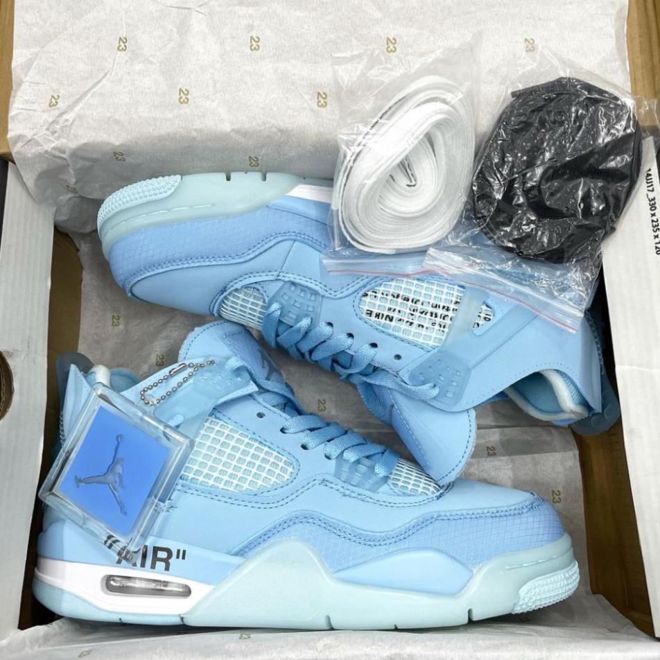 GiàyJordan 4 xanh dương  Giày JD4 off white các màu cao cấp
