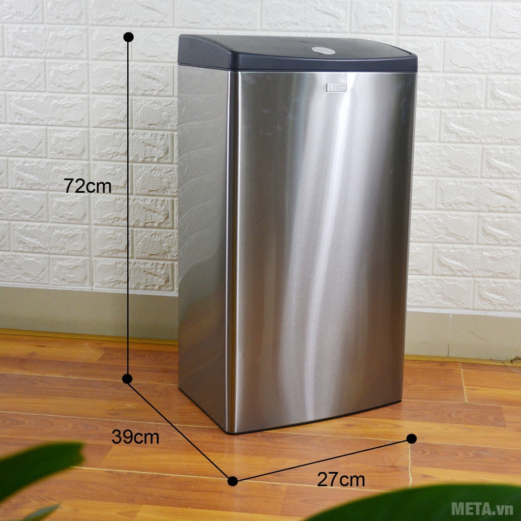 THÙNG RÁC ĐẠP MEGA INOX 40 lít