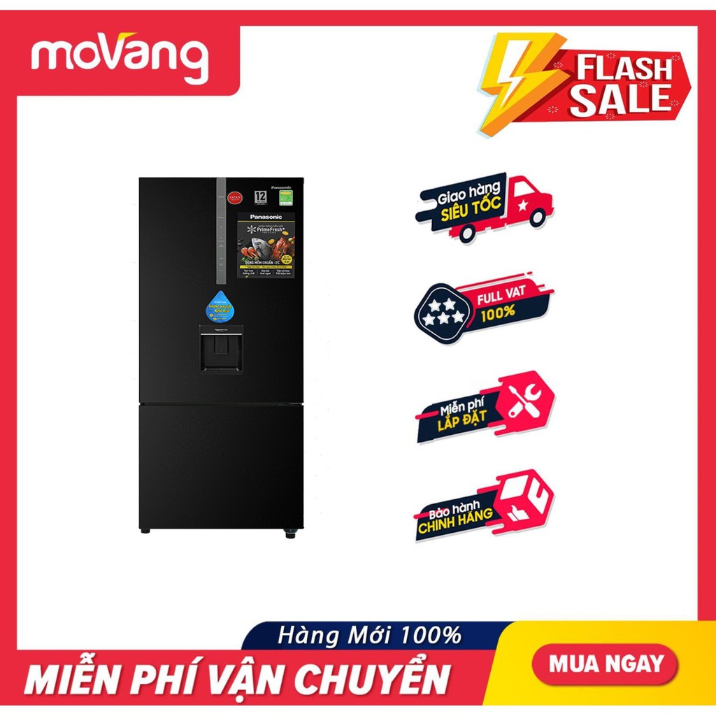 Tủ lạnh Panasonic Inverter 410 lít NR-BX460WKVN - Tủ lạnh Inverter, Công nghệ làm lạnh Panorama, Lấy nước bên ngoài