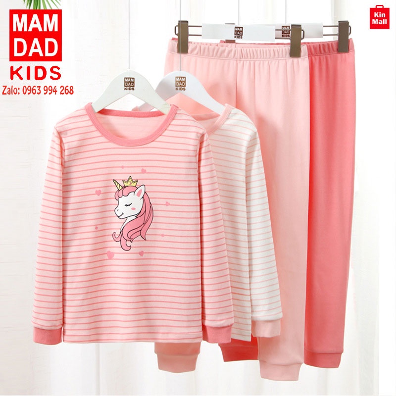Bộ Đồ Ngủ Dài Tay Cho Bé Gái MAM DAD KIDS