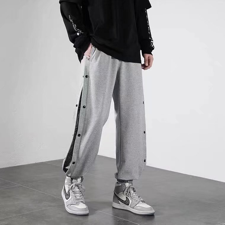 Quần Legging Thể Thao Dáng Rộng Ghép Hai Bên In Hoa Độc Đáo Size M-3xl Thời Trang Cho Nam