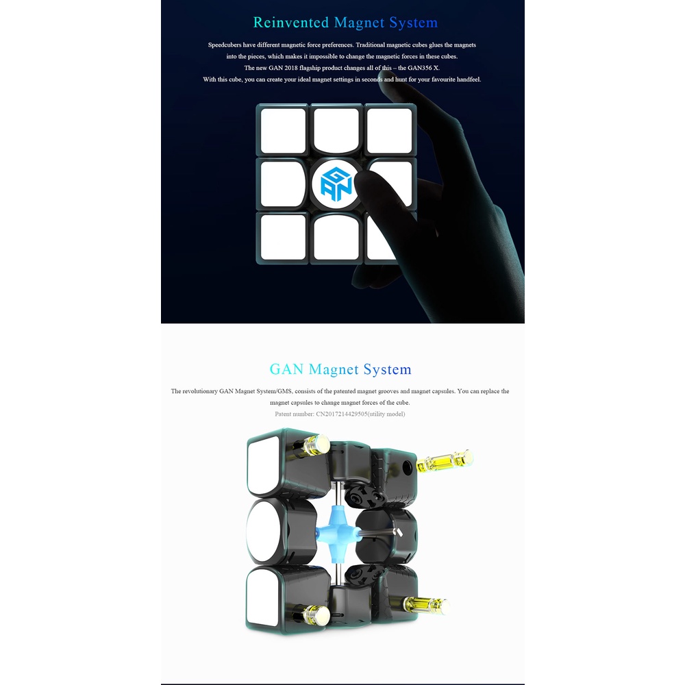 Khối Rubik Gan 356X V2 356X V2 gan356 356 X V2 3x3x3
