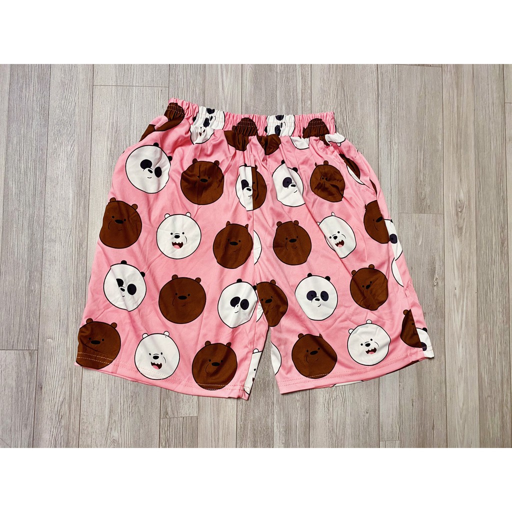 Quần Đùi Hình Thú Hoạt Hình  - Quần Short Unisex ,Nam Nữ Đều Mặc Được, Chất Thun Thể Thao Thoáng Mát, Đồ Mặc Nhà