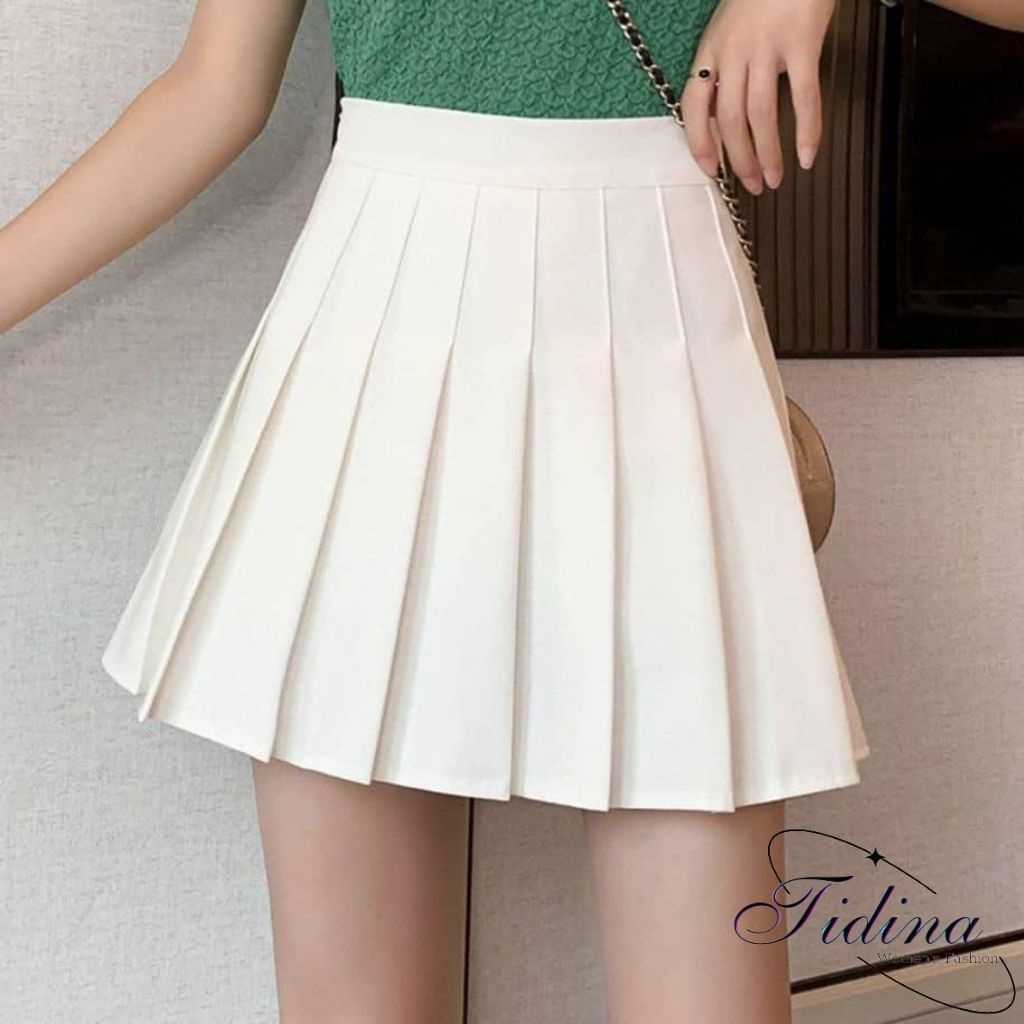 Chân Váy Xếp Ly TIDINA chân váy Tennis ngắn thời trang nữ Hàn Quốc chân váy lưng cao xòe kiểu xếp ly ngắn | BigBuy360 - bigbuy360.vn