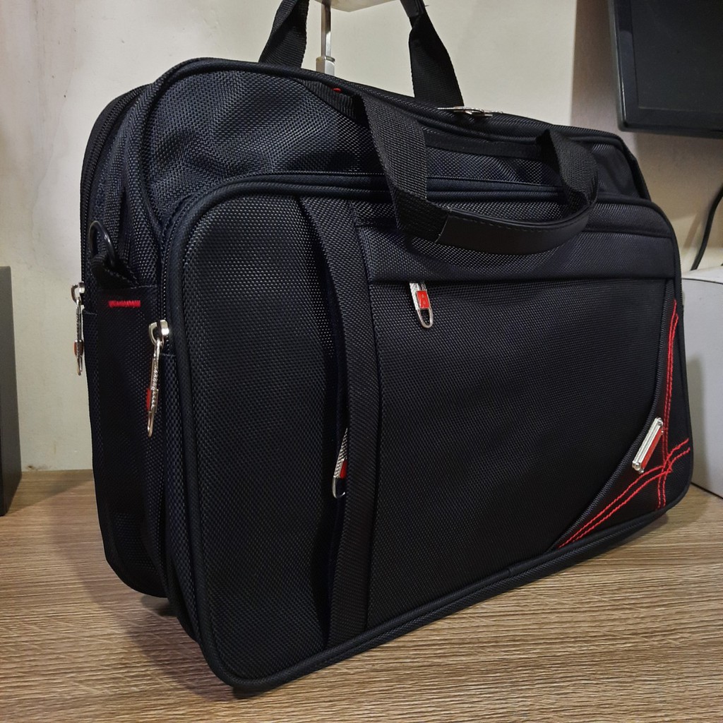 Cặp đa năng học sinh văn phòng sở  Dù Xốp Thái viền góc hoa văn thời trang Tặng móc khóa nam cao cấp