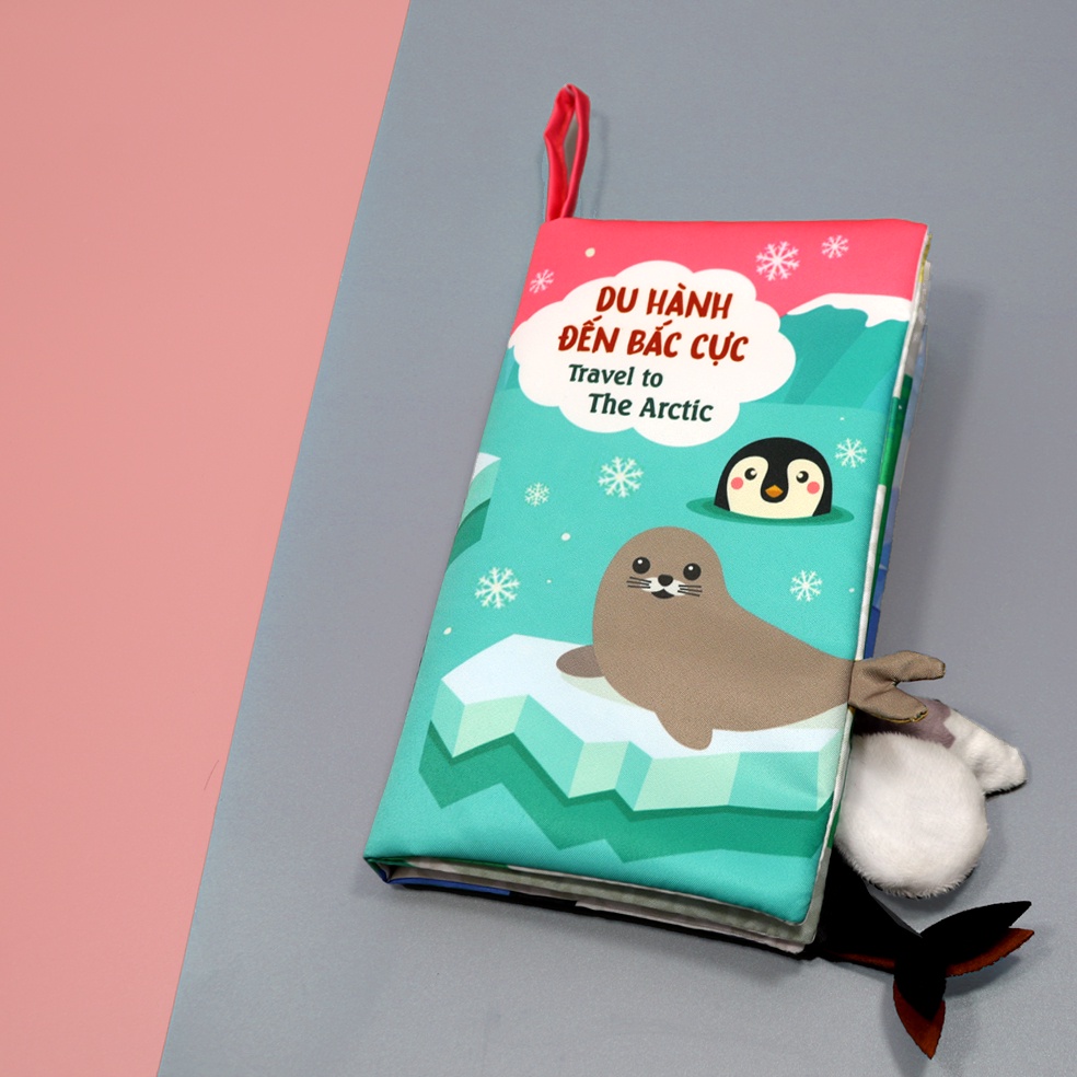 [8 mẫu] Sách vải tương tác 3D Pipo Việt Nam kích thích trí thông minh tưởng tượng và phát triển ngôn ngữ cho bé từ 6m+