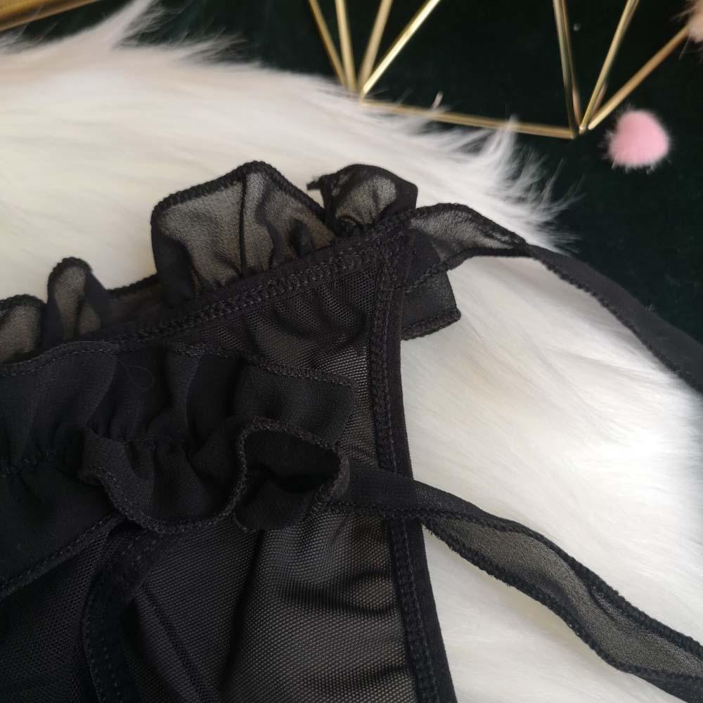 Quần Lót Cotton Lưng Thấp Phối Ren Quyến Rũ Thoáng Khí