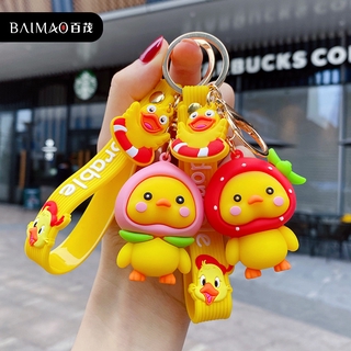 Móc Khóa Hình Trái Cây / Vịt Con Đáng Yêu