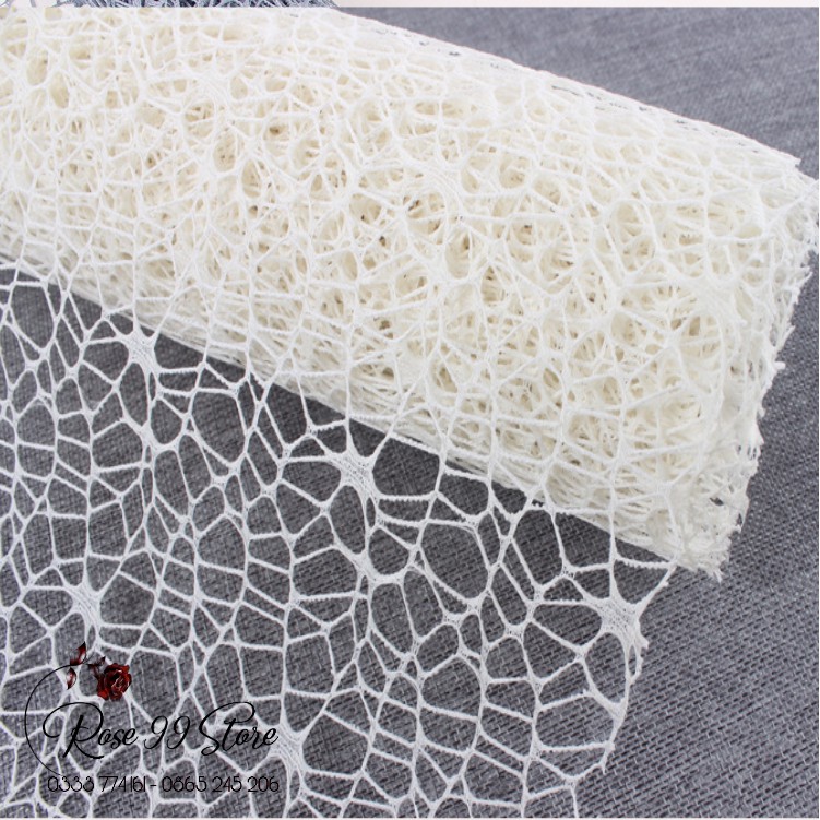 Cuộn Vải Lưới Họa Tiết Sợi Nhện 50cm - Phụ kiện gói hoa
