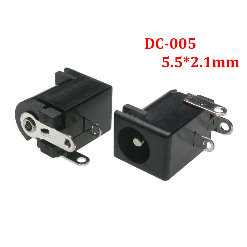 Túi 500 Jack - Đầu cắm nguồn DC CÁI 5.5*2.1mm ( Jack nguồn DC-005 - chân hàn )