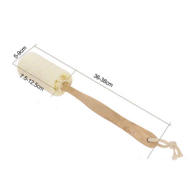 Bàn chải xơ mướp dùng cọ lưng khi tắm kích thước 42*12*6cm