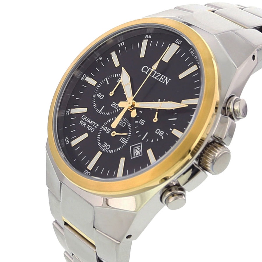Đồng Hồ Nam Citizen Dây Thép Không Gỉ AN8174-58E - Mặt Đen