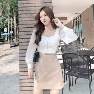 KOOKY HOUSE - NAOMI TOP - Áo Croptop kiểu