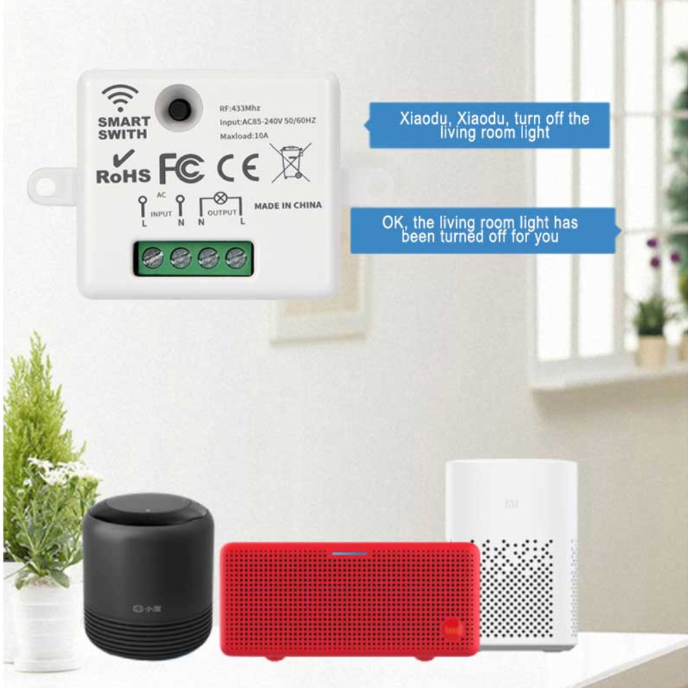 Stock Công Tắc Thông Minh Bộ Điều Khiển Từ Xa Mini Wifi Mini Tuya Điện Thoại Di Động Dây Đơn Rf / Rf433 Wifi Cloud1