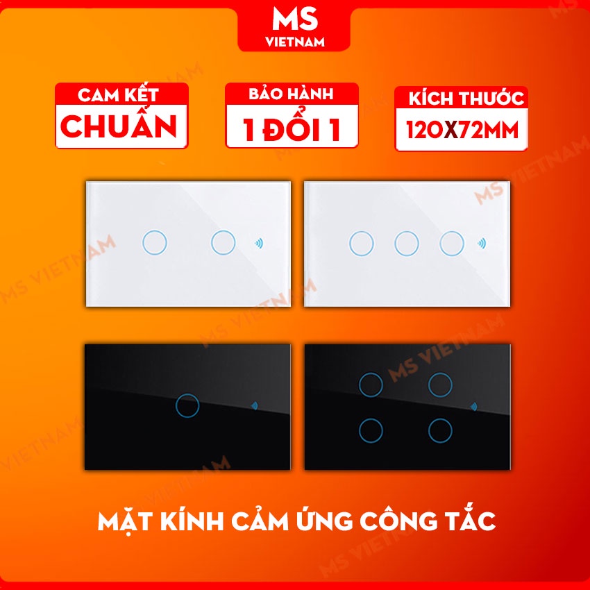 Mặt kính cảm ứng cho công tắc thông minh tiêu chuẩn Mỹ  - Chỉ mặt Kính