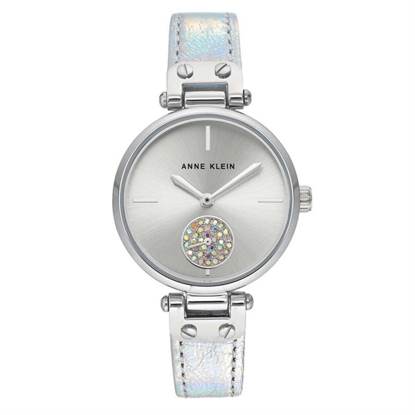 [Mã FARSBR243 giảm 15% đơn 249K] [CHÍNH HÃNG] Đồng Hồ Nữ ANNE KLEIN AK 3381SVSI MÀU BẠC LẤP LÁNH