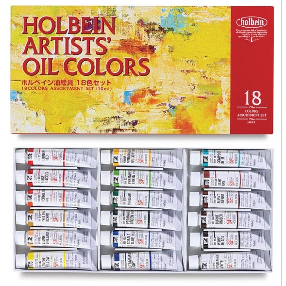 Set màu sơn dầu Holbein Artists' Oil Colors - 12 màu/18 màu - 10ml