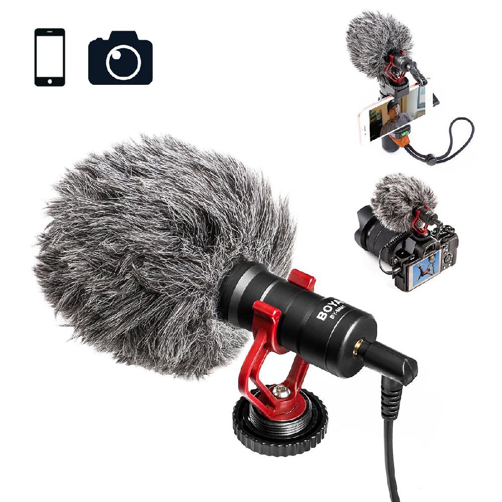 Mic Thu Âm Boya By-Mm1 Cho Máy Ảnh Xiaomi Dji Osmo Pocket Dslr Camera Sony Iphone