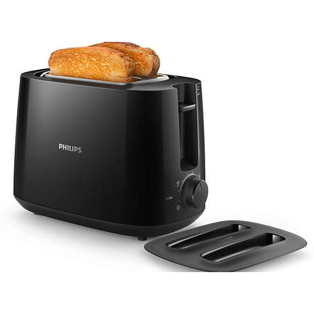 Máy nướng bánh mì Philips HD2582 900W - 8 MỨC ĐIỀU CHỈNH (Màu đen)