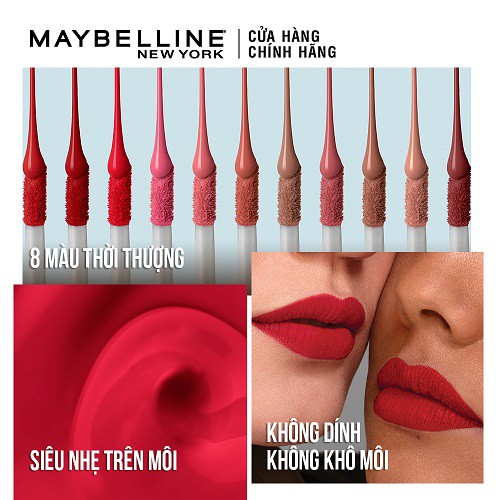 Son Kem Lì Nhẹ Môi Maybelline New York Sensational Liquid Matte 7ml