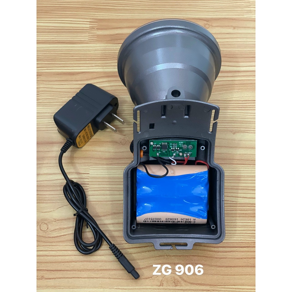 ĐÈN PIN ĐỘI ĐẦU SIÊU SÁNG 3000W  SIÊU KHỦNG ZG-906 - TRẮNG