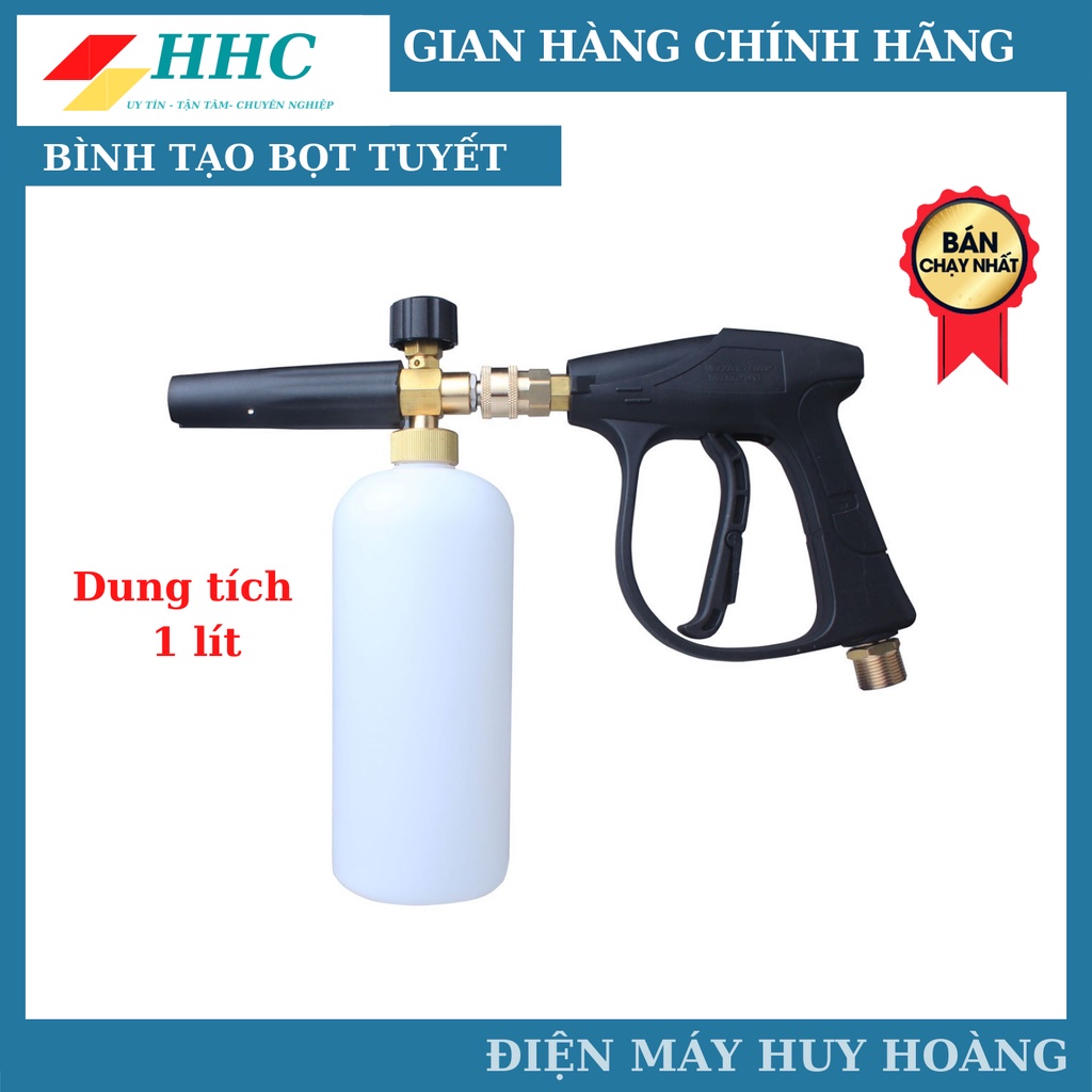 Bình phun tạo bọt tuyết 1 lít cao cấp tặng nối nhanh bằng thau