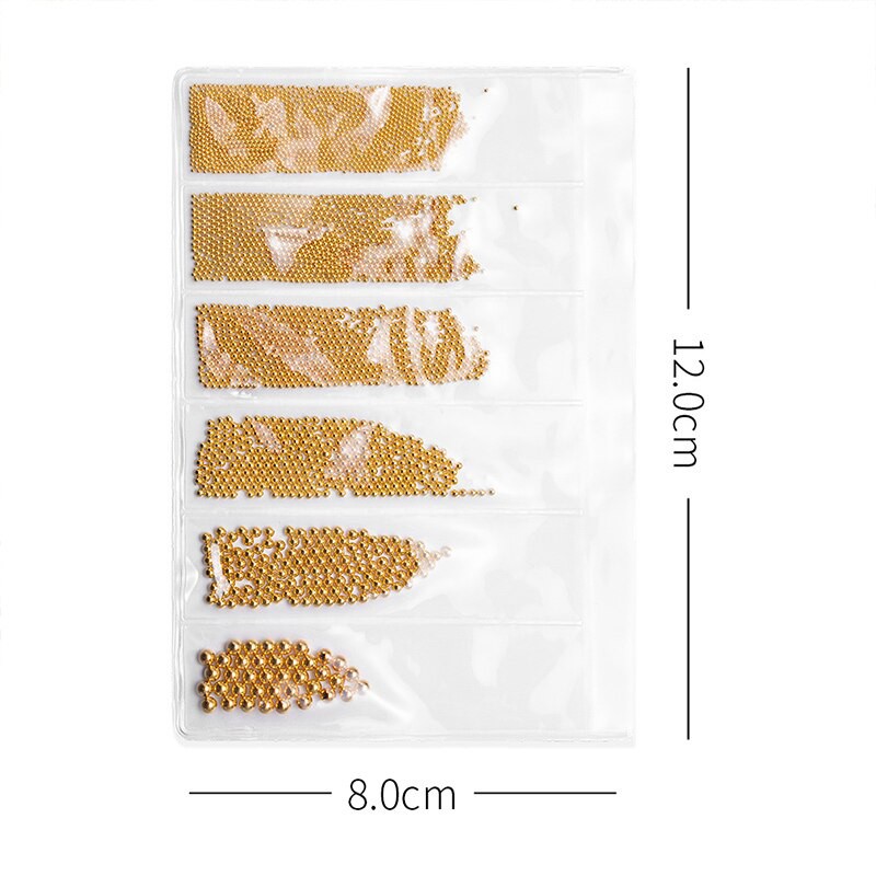 Hộp Phụ Kiện Trang Trí Móng Tay 6 Kích Cỡ 0.8mm Bằng Thép Không Gỉ