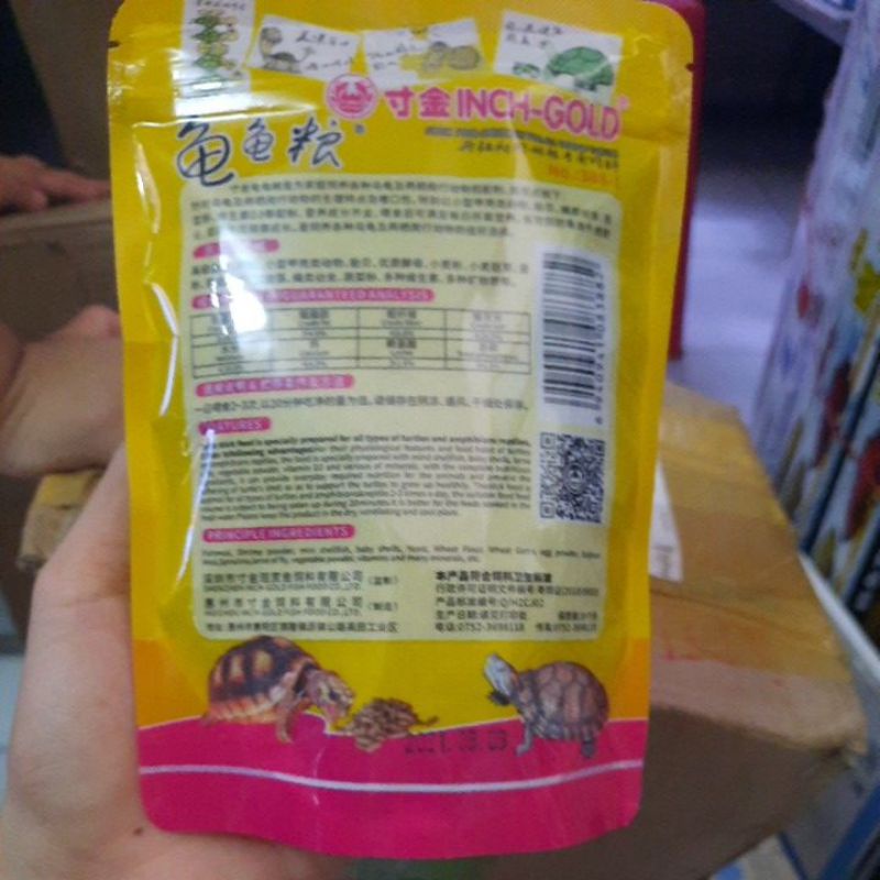 THỨC ĂN  DÀNH CHO RÙA , CÁM RÙA TÚI 100g VÀ 200g
