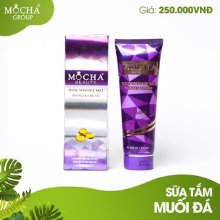 Sữa tắm trắng da ngừa mụn đá muối Mocha