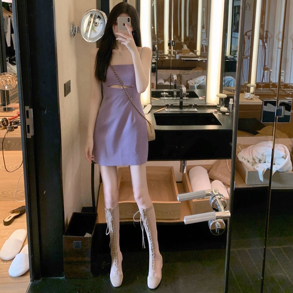 Set Áo Và Váy Yếm Phong Cách Pháp Thời Trang Hàn Quốc Mới Cho Nữ