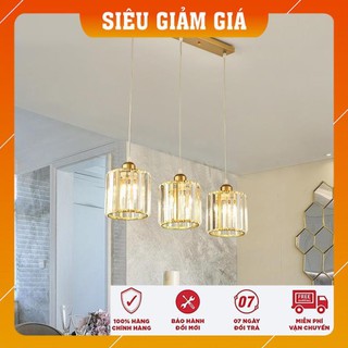 Đèn Thả Trần - Đèn Thả Bàn Ăn MINA Pha Lê Trang Trí Hiện Đại - kèm bóng LED và đế ốp trần