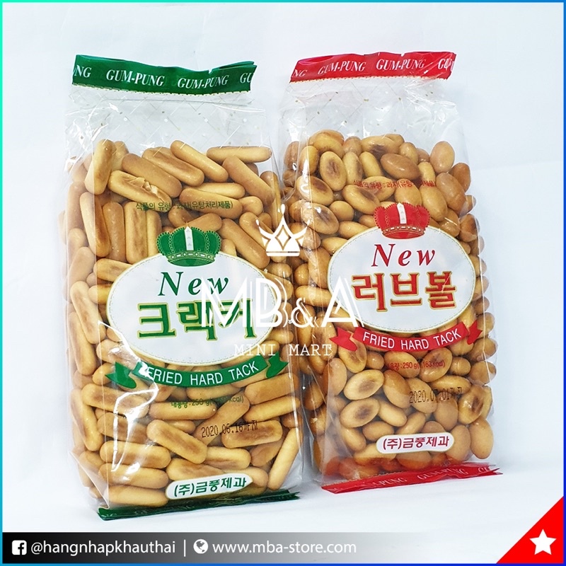 Bánh quy lúa mạch hàn quốc New Cracker Gum Pung thơm ngon giòn rụm