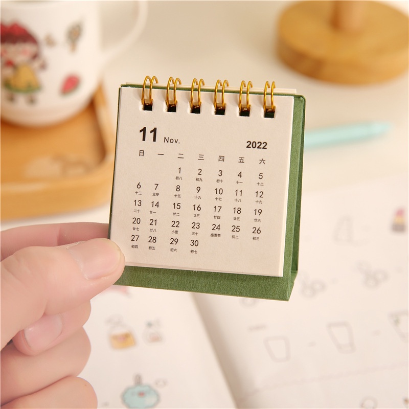 Lịch Để Bàn 2023 Mini Màu Sắc Đơn Giản Sắp Xếp Gọn Gàng
