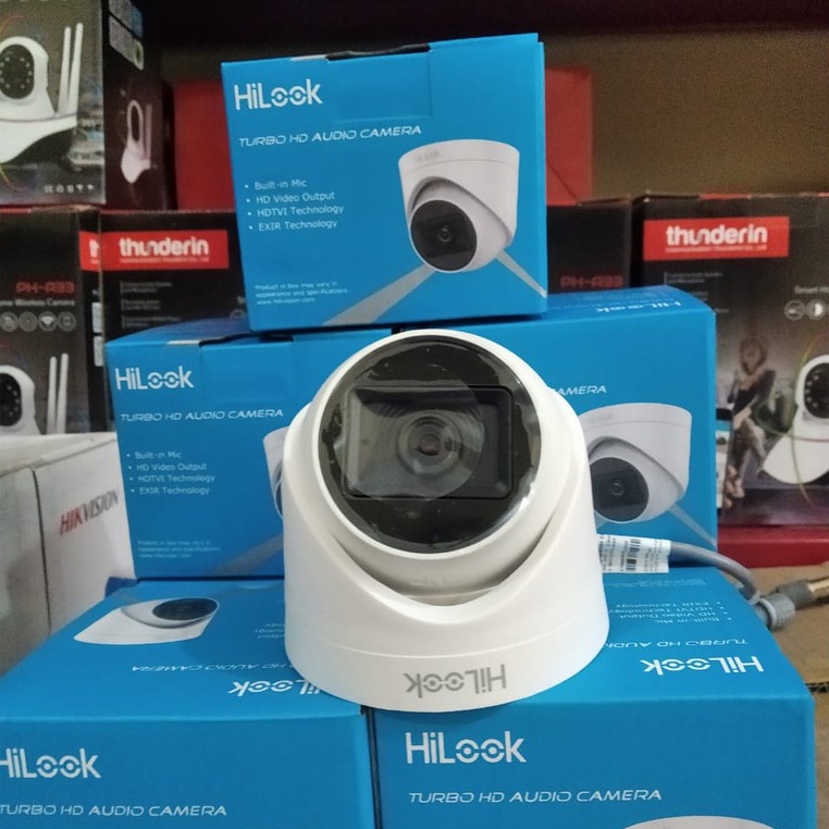 Camera Dome HD-TVI hồng ngoại 2.0 Megapixel HILOOK THC-T120-PS - Tích hợp míc - Hàng chính hãng