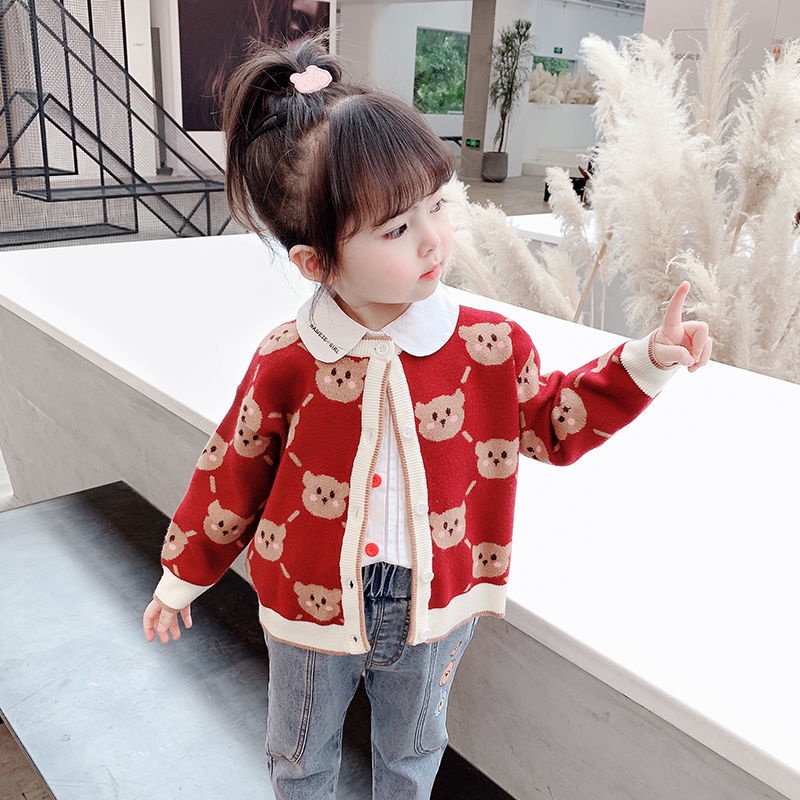 Áo khoác len Hàn Quốc mới cho bé gái