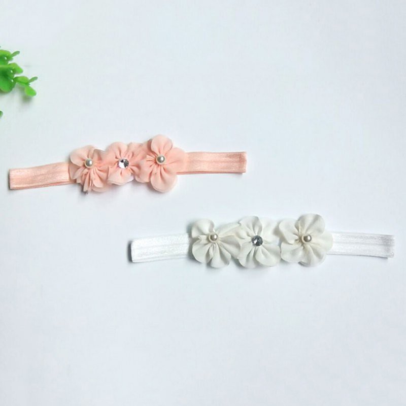 1 băng đô đính 3 bông hoa dễ thương cho bé gái
