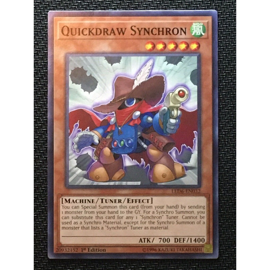 THẺ BÀI YUGIOH [ BEL ] Quickdraw Synchron - LED6-EN032 - Common