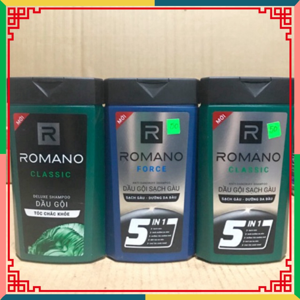 Dầu gội Romano hương nước hoa tóc bền vững 180gr