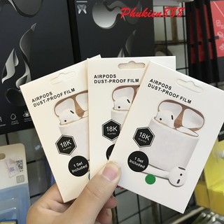 Miếng dán skin chống bụi cho case Airpods - PK082