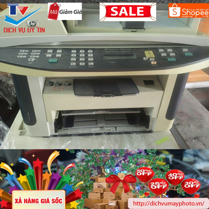 Máy in cũ đa chức năng HP 1522NF HP 3050 HP 1319 HP 3055 M1005 đầy đủ in photocopy scan copy nhiều tờ trên khay ADF