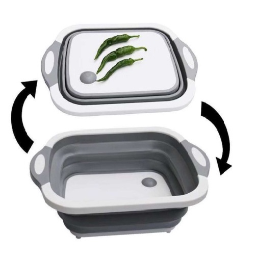 Chậu Đa Năng Kèm Bộ Thớt Chậu Gấp Gọn Đa Năng Nhà Bếp